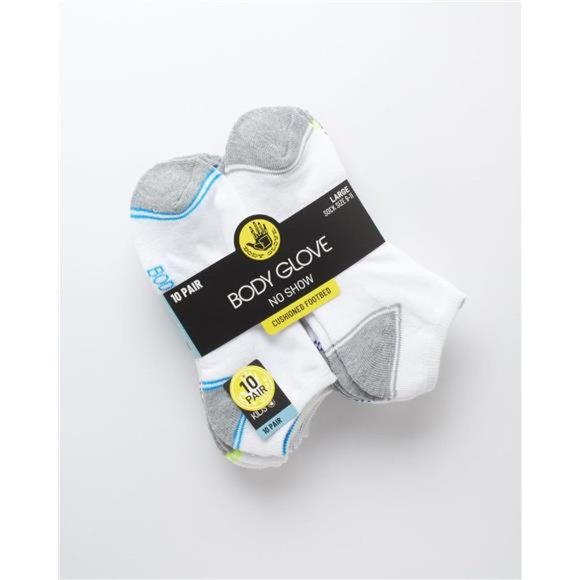 Body Glove Boys Socks - 10 Pack Comfort Cushion Moisture Control Ankle Socks - Picture 3 of 6